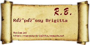 Répássy Brigitta névjegykártya